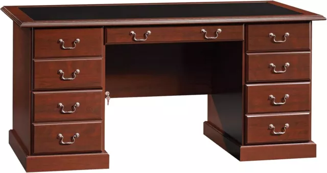 Sauder Heritage Hill Executive Desk, Classic Cherry Finish