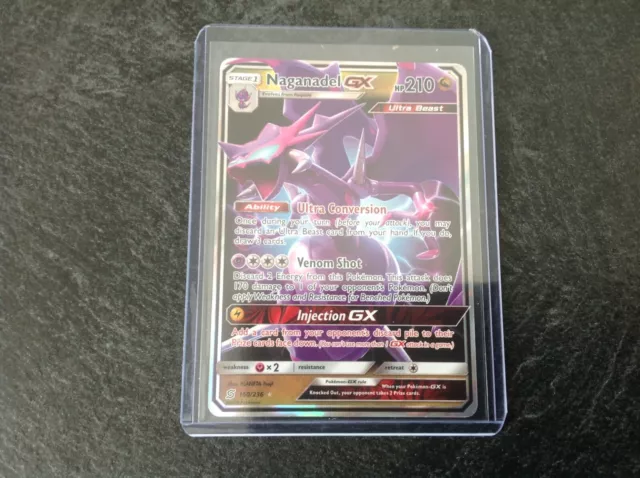 NAGANADEL GX 160/236 Ultra Rare Unified Minds Pokémon Card NM/M