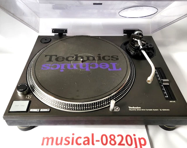 Technics SL-1200MK3 Black Direct Drive DJ Turntable record player Dust cover