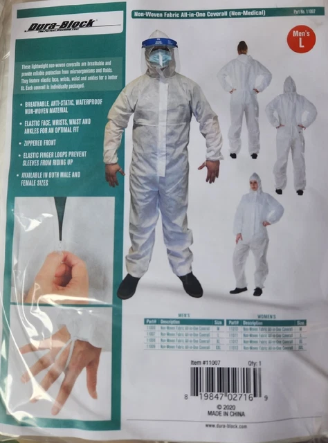 LARGE Hooded Paint Suits Durablock