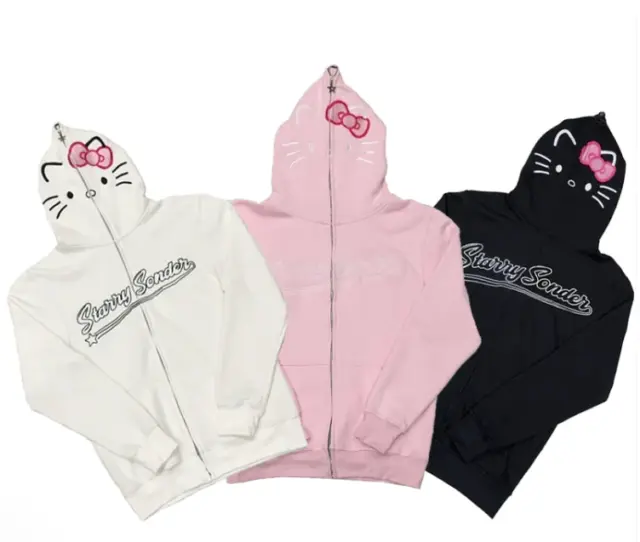 Brand New Hello Kitty Sanrio Hoodie Jacket Zip Up