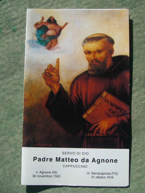 Santino Originale Apribile Padre Matteo Da Agnone Isernia Molise