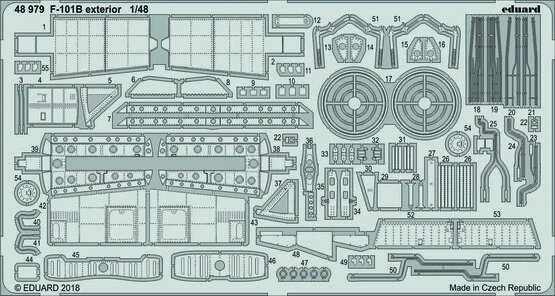 48979 F-101B Voodoo Exterior For 1/48 Kitty Hawk Model Kits