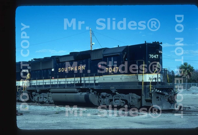 Original Slide SOU Southern Ry. CNO&TP GP50 7047 Jacksonville FL 1985