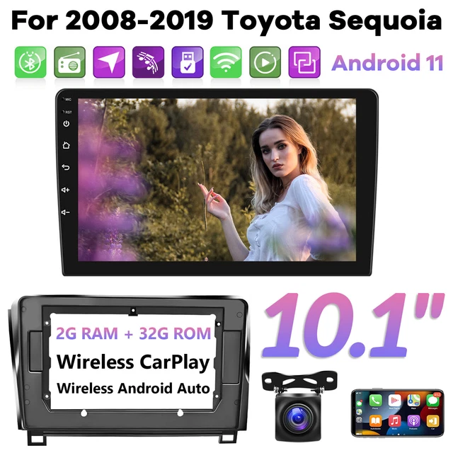 For 08-19 Toyota Tundra 07-13 Sequoia Android 11 Car Radio Stereo Carplay 2+32GB