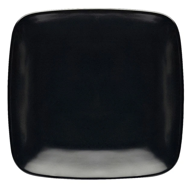 Elite Global Solutions D11SQR-B Radius 11-3/8" Black Square Plate