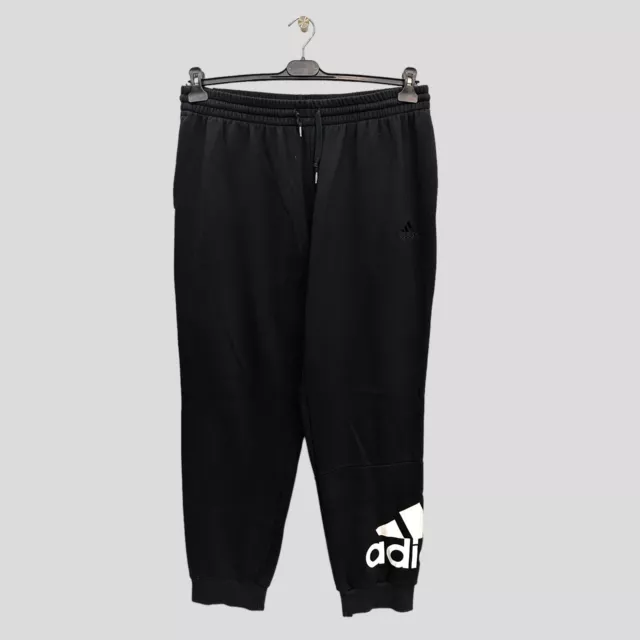 Pantalone Di Tuta Adidas Da Uomo Trackpant Nero Flat Sport Gym Tg. Xl Pt137