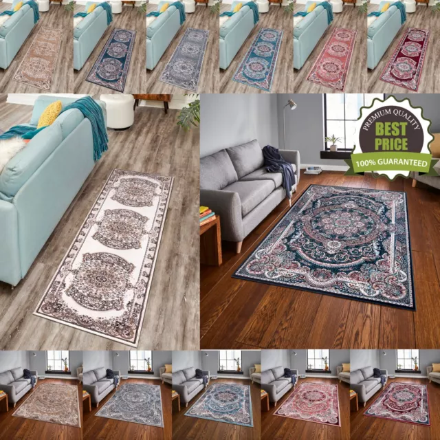 Luxury Non Slip Large Traditional Rug Bedroom Living Room Carpet Hallway Runner