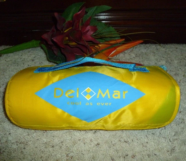 NEW Del Mar Horse Racing Throw Blanket Roll Up Cool as Ever w Carry Handle