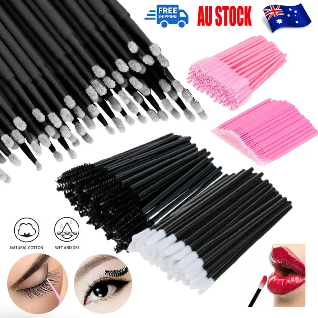 Disposable Mascara Wands Lip Eyelash Brushes Applicator Lash Extension Lipstick