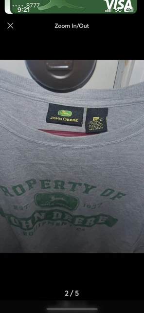 Lot Of 2 John Deere Shirts
