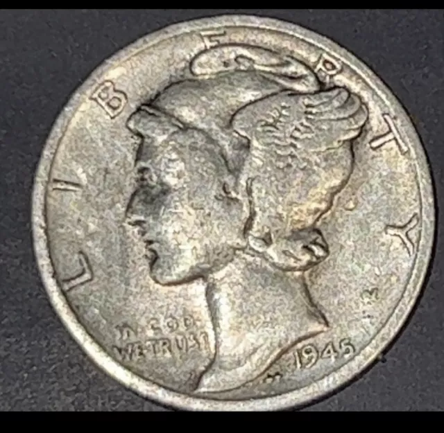 1945 10C Mercury Dime 3