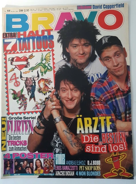 Bravo 44 / 28.10.1993 Die Ärzte / Kelly Family / Eros Ramazzotti / DJ Bobo(C267)