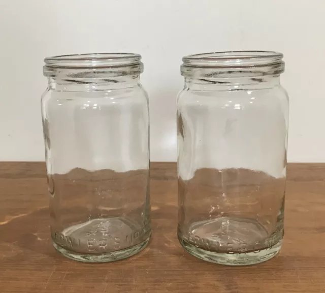 2 Fowlers Vacola  Preserving Jars no 20