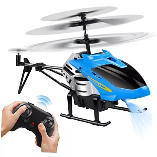 RC Helicopters - Remote Control Helicopter Toys: One Key Take Blue