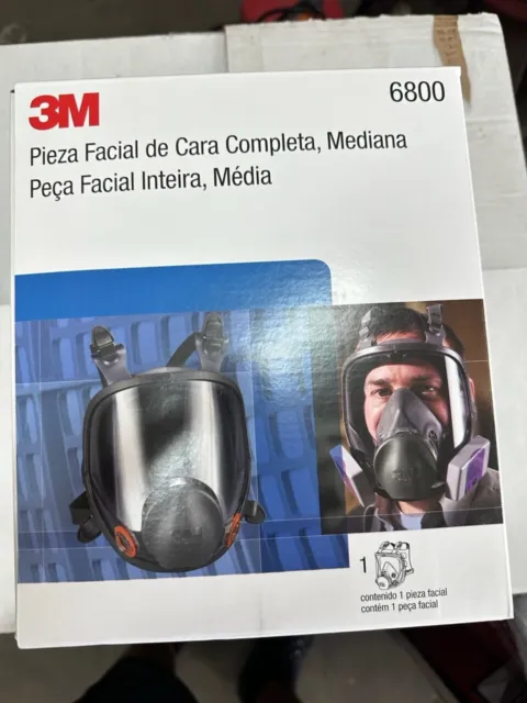 3M 6800 Full Face medium Complete Respirator Mask - Black