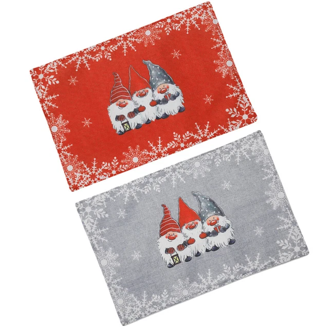 christmas silverware holder Weihnachten Urlaub Tischsets Frohe Weihnachten Tisch 3