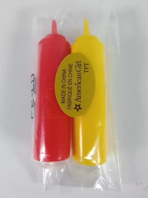 American Girl Maryellen Seaside Diner Accessory Ketchup and Mustard Bottle