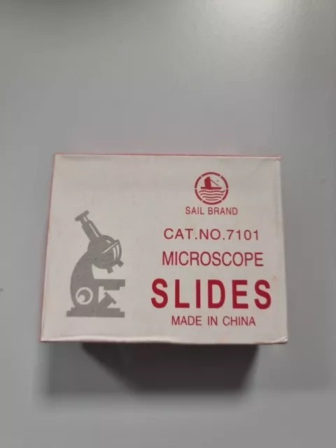 Microscope Slides and Cover Slips 50 PCS Pre Cleaned Microscope Slides With Edge