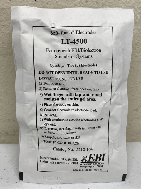 EBI Soft Touch Electrodes LT-4500 Lot of 10