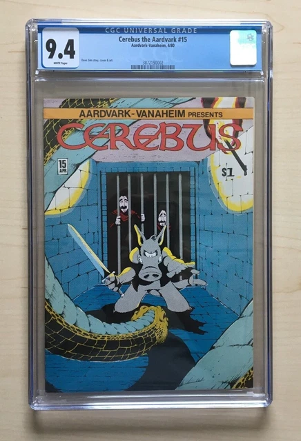 Cerebus the Aardvark #15 (Aardvark-Vanaheim, 4/80) CGC 9.4 WHITE Pages