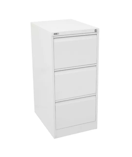 3 Drawer Vertical Storage Steel Filing Office Lockable Cabinet GO - Heavy Duty