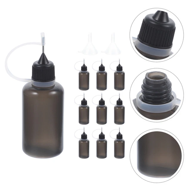 10 por ciento Mini Multifuncional Squeeze Botellas Pegamento - Botellas con Embudo f