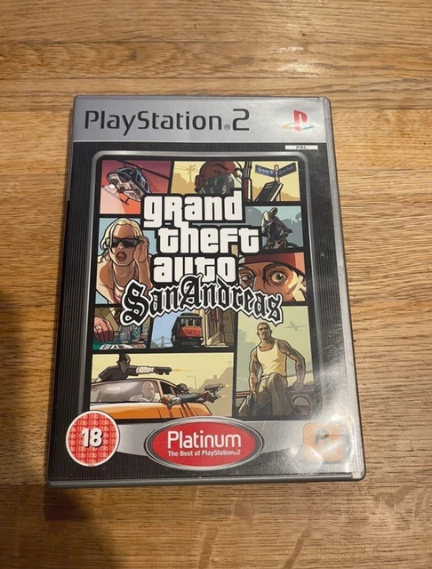 GRAND THEFT AUTO San Andreas Platinum PS2 Complete Manual And Map ...