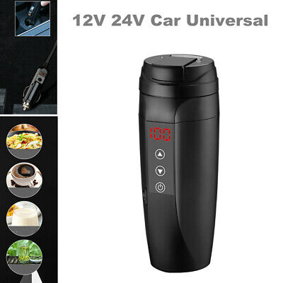 Car 12V 24V Thermal Insulation Electric Kettle Coffee Hot Drink Heater Water Cup