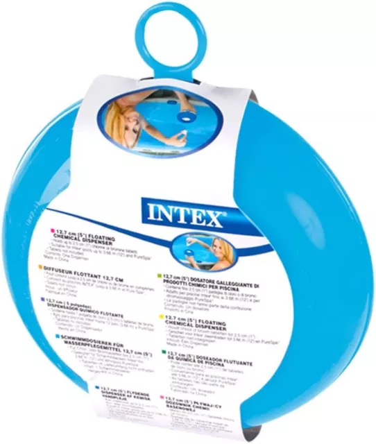 Intex Swimming Pool and Spa Floating Chemical Dispenser Bromine and Chlorine 290 3