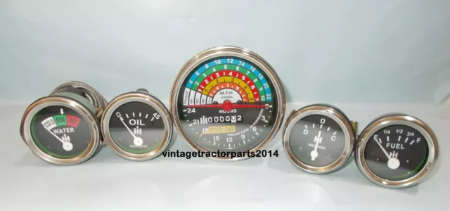 IH Farmall 460, 560 Gas/Diesel Tachometer+Temp+Oil Pressure+Ampere+ Fuel Gauge