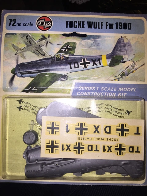 FOCKE WULF FW 190 D By Airfix,Vintage Military Airplane Kit ...