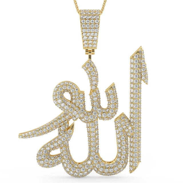 Real diamond allah pendant Clearance