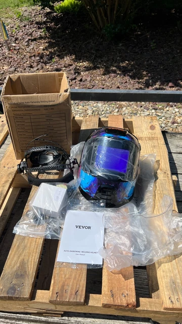 VEVOR Large View Auto Darkening Welding Helmet Arc Tig Mig Grinding Welder Mask