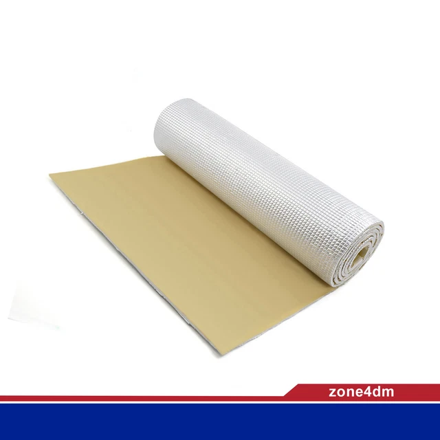 236mil 10.76sqft Tapis d'isolation thermique insonorisant pour voiture 79 "x 20"