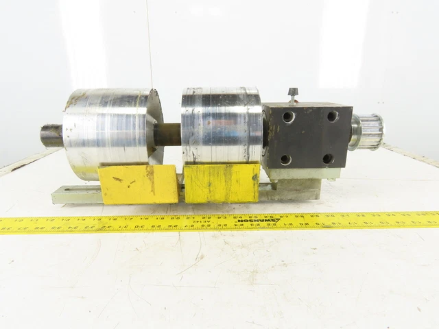 6" x 4-3/4" (11-1/2" Total) Aluminum Conveyor Belt Roller 23" OAL