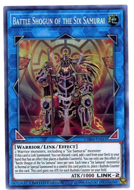 Yugioh Battle Shogun of the Six Samurai CHIM-ENSE2 Super Rare Limited LP-NM