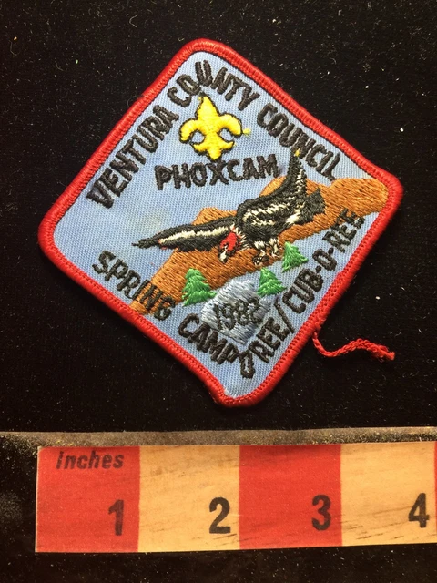 Vtg 1982 Phoxcam Ventura County Council CA Camporee Cuboree Boy Scout Patch 76LL