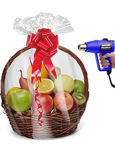 Shrink Wrap Basket Bags 10 Pack For Gift Baskets Clear 10 Count (Pack of 1)
