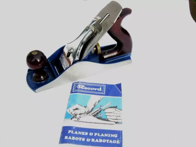Record No. 4 1/2 Smoothing Plane Woodworking Carpenters Tool Made In England