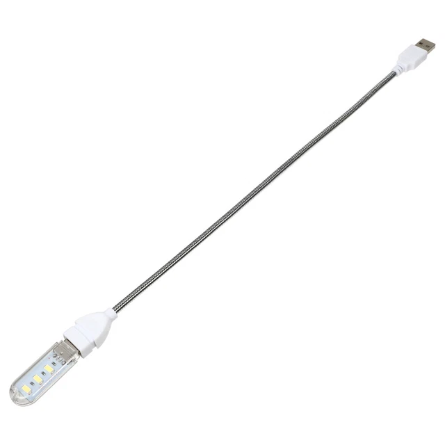 USB POWERED FLEXIBLE Computer Lamp Disk Night Light Led Lamps Student £