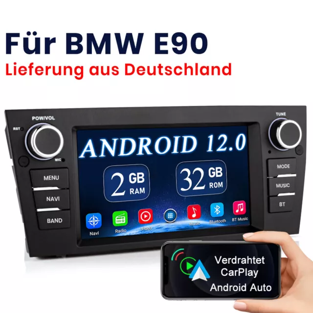For BMW E90 3er E91 E92 E93 Autoradio GPS Navigation DAB+ Bluetooth SWC Carplay