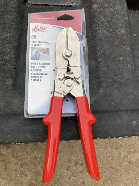 Malco C5 Sheet Metal Duct Pipe Crimper