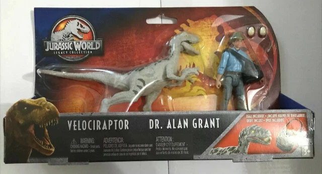 JURASSIC WORLD PARK Legacy Collection Velociraptor Dr Alan Grant Story ...