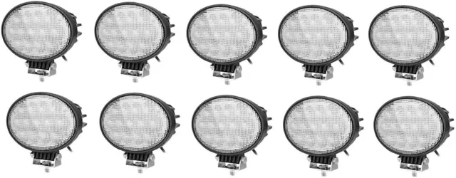 10x Powerful Oval 65w Led Work Lights 12-24v Lamp For Agricultural Truck Tractor