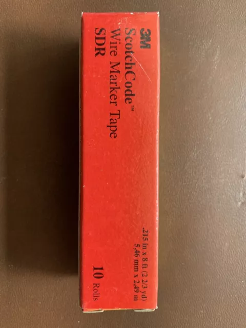 3M Wire Marker Refill, Printed, Slf-Adhes, PK10 SDR-0-9