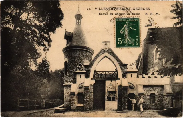 CPA AK Villeneuve St.Georges Entree du Moulin de Senlis FRANCE (1282879)