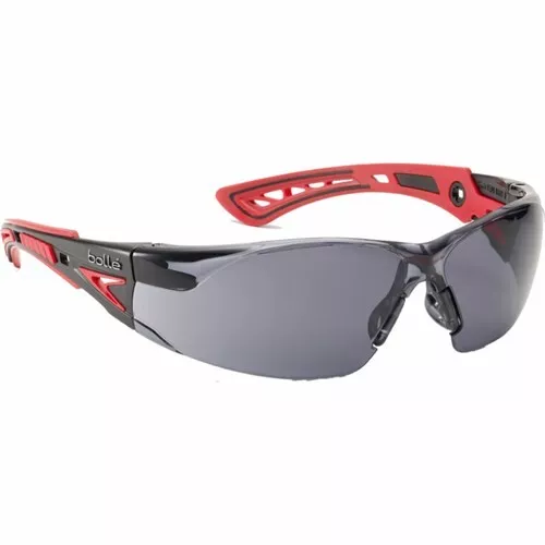 Bolle Rush+ Platinum Smoke Tinted lens Safety Glasses / Specs Anti Fog & Scratch