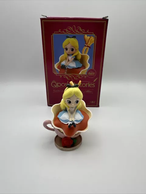Alice Figure Q posket Stories Alice In Wonderland Disney B Color 9cm Gift