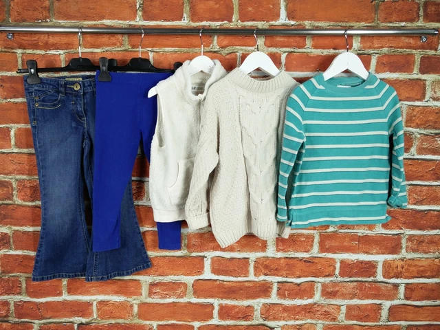 Girls Bundle Age 4-6 Year Next H&M M&S Fatface Jeans Leggings Jumper Gilet 116Cm
